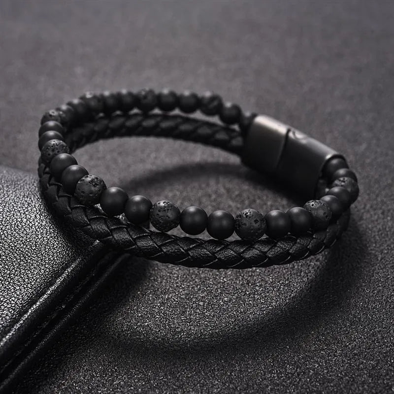 LymphMag - Pulsera Linfática Magnéticas De Piedras Volcánicas