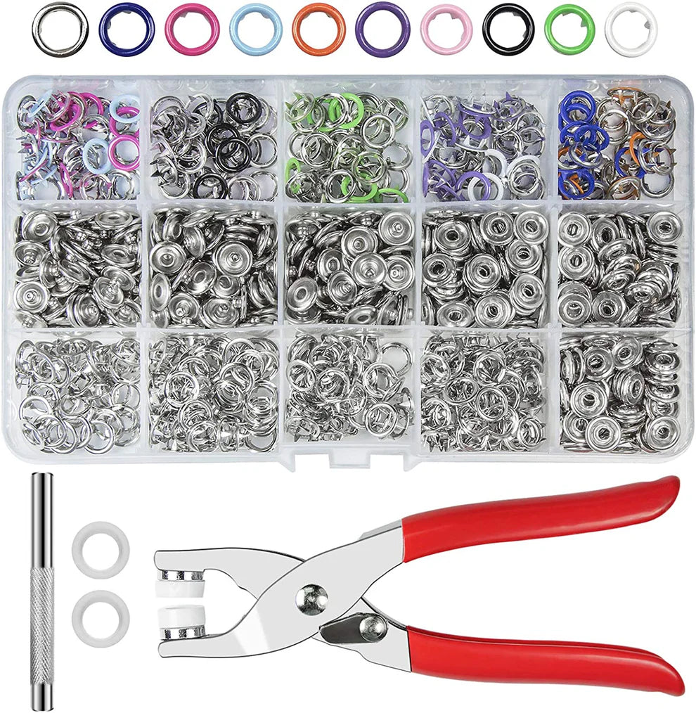 kit Ⓡ Remachadora De Botones A Presión Mas 200 Broches