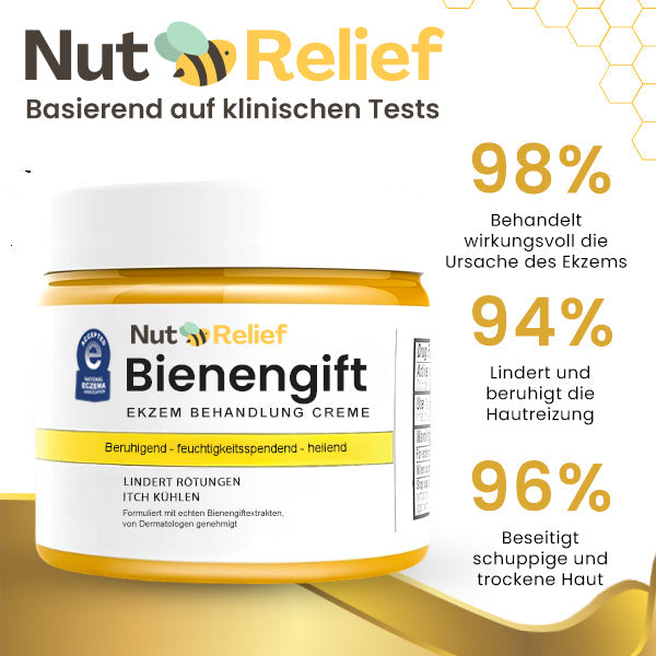 Crema NutRelief Para El Tratamiento De La Hinchazón De La Piel Con Veneno De Abeja