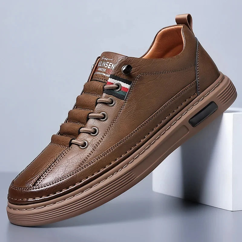 FADED® Tenis Casual de Cuero Genuino