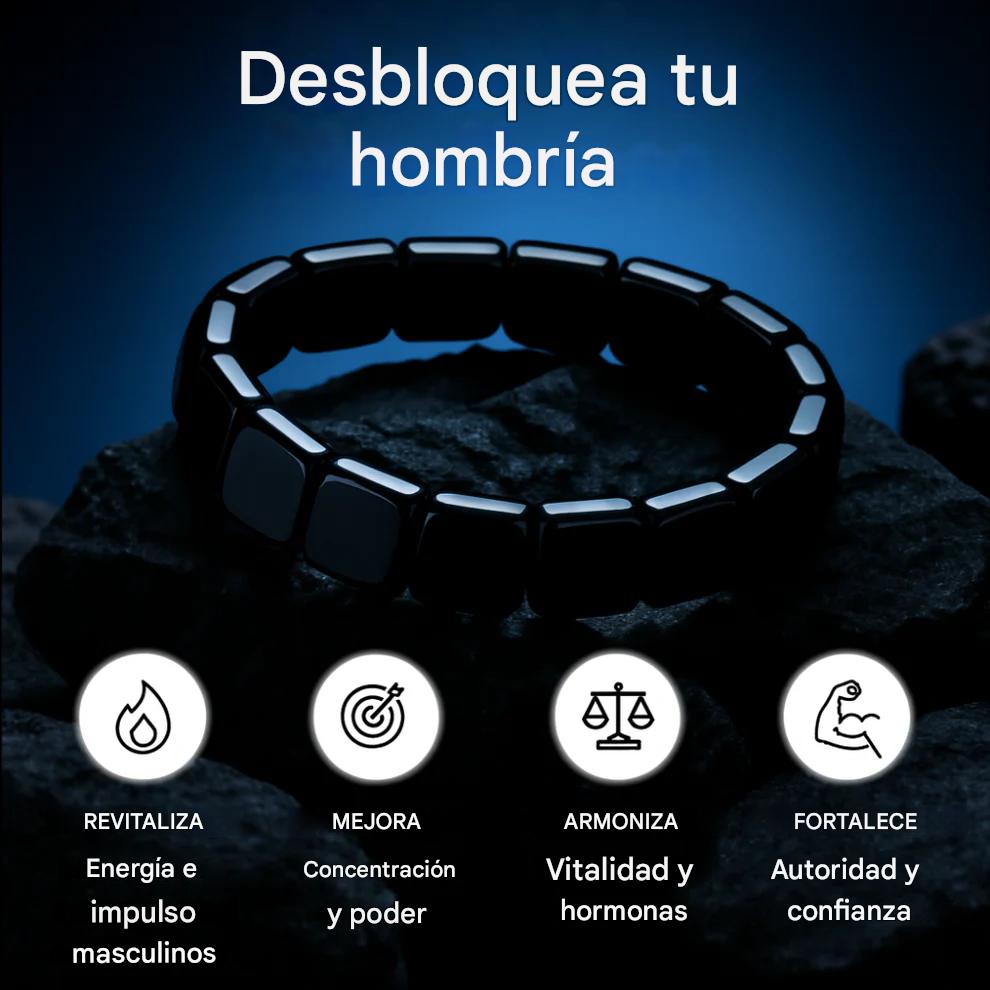 CZTICLE®– Pulsera Magnética de Hematita — Energía, Confianza y Vitalidad Natural