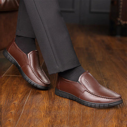 StepFlex Elegance – Zapato Ortopédico De Cuero Con Suela Blanda