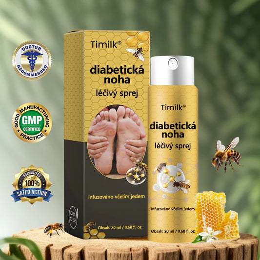 PROMO 2X1  🔥 Timilk® Spray curativo para pies diabéticos - Contiene veneno de abeja
