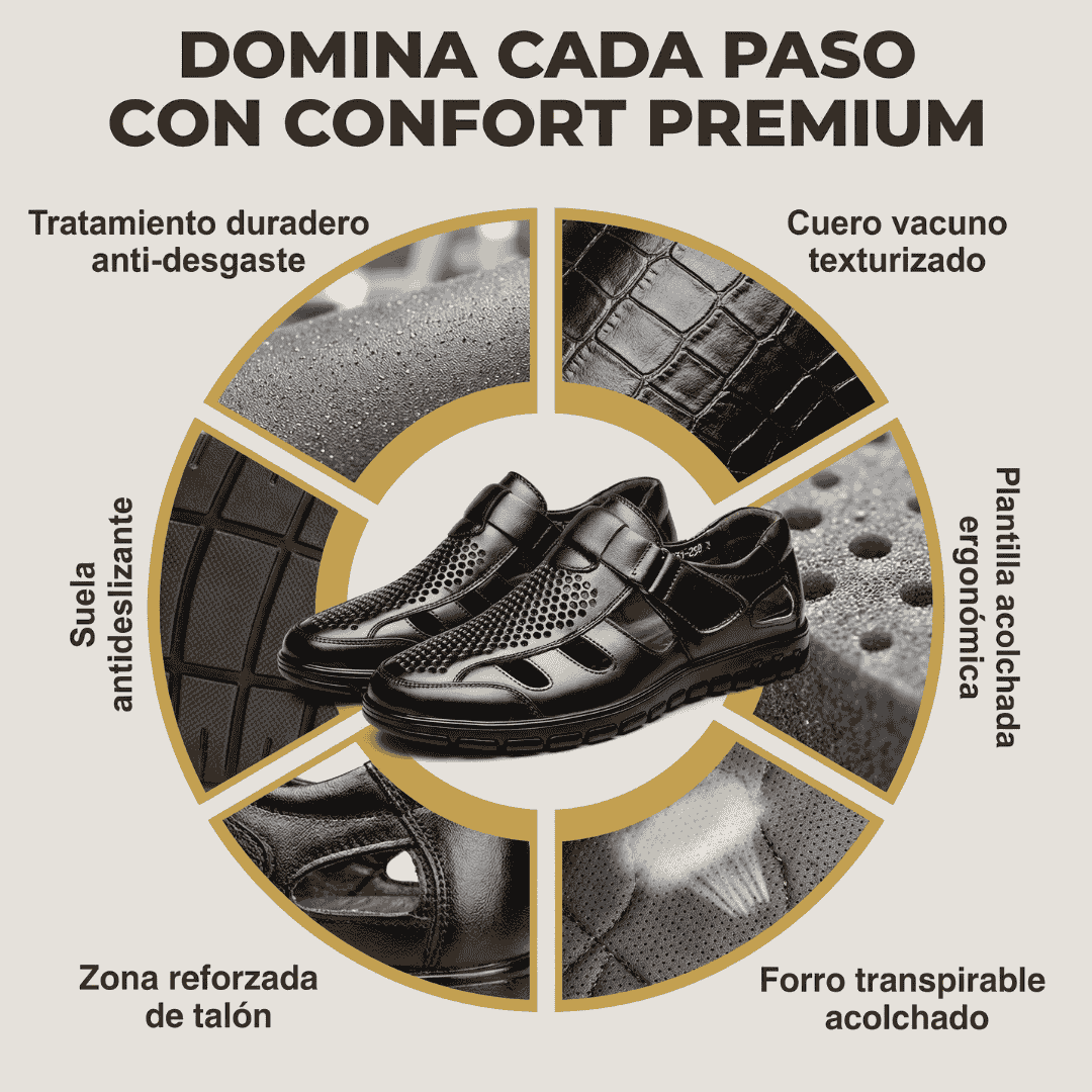 Sandalias Ortopédicas De Cuero De Cocodrilo