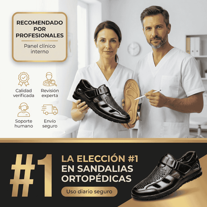 Sandalias Ortopédicas De Cuero De Cocodrilo