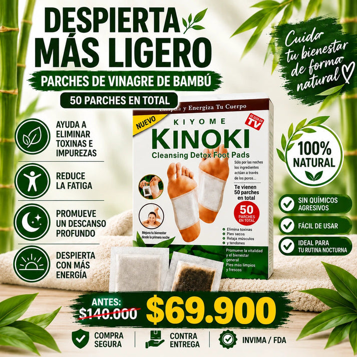 ( Pack X30 ) Parches Desintoxicantes Kinoki - Libera Toxinas No Deseadas Y Aumenta Tu Nivel De Energía.
