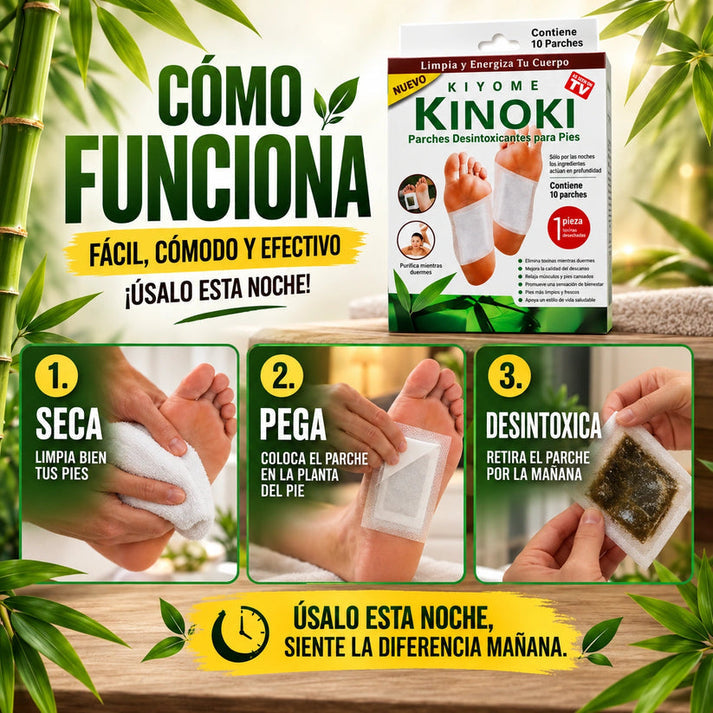 ( Pack X30 ) Parches Desintoxicantes Kinoki - Libera Toxinas No Deseadas Y Aumenta Tu Nivel De Energía.
