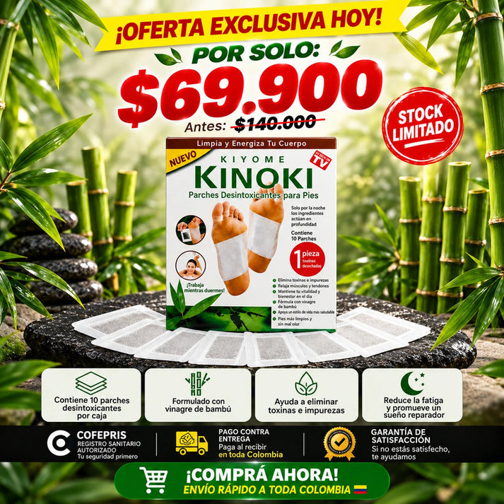 ( Pack X30 ) Parches Desintoxicantes Kinoki - Libera Toxinas No Deseadas Y Aumenta Tu Nivel De Energía.