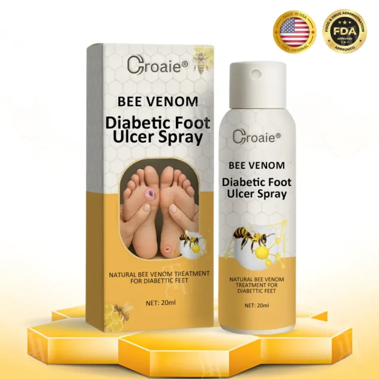 Espray para úlceras del pie diabético con veneno de abeja