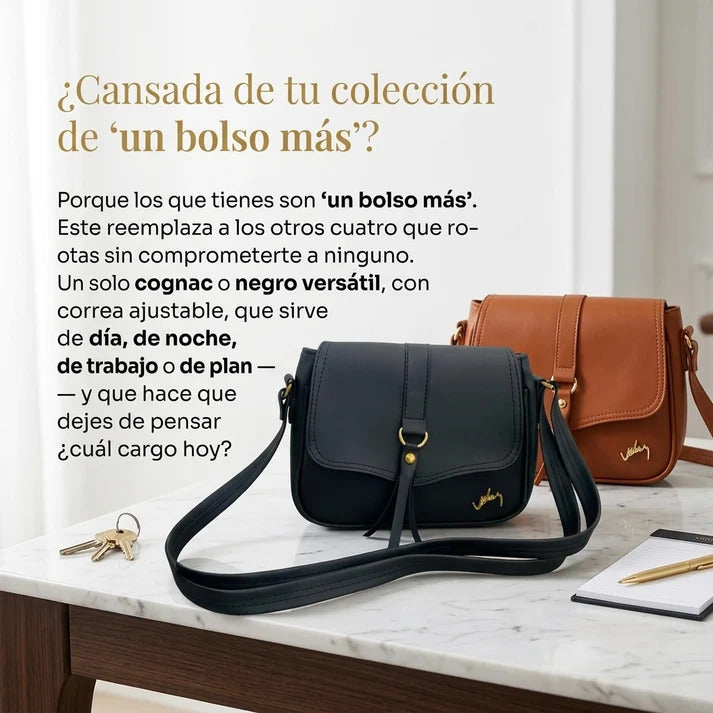 ✨ Morral Vélez Siena™ 🤎 100% Cuero Genuino