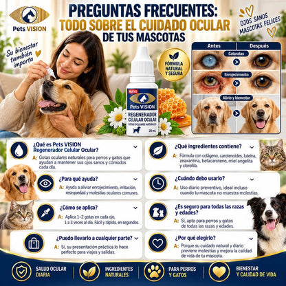Pets Vision - Regenerador Ocular Para Mascotas