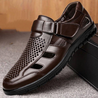 Sandalias Ortopédicas De Cuero De Cocodrilo