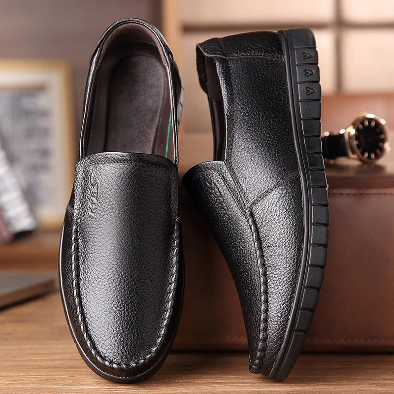 StepFlex Elegance – Zapato Ortopédico De Cuero Con Suela Blanda