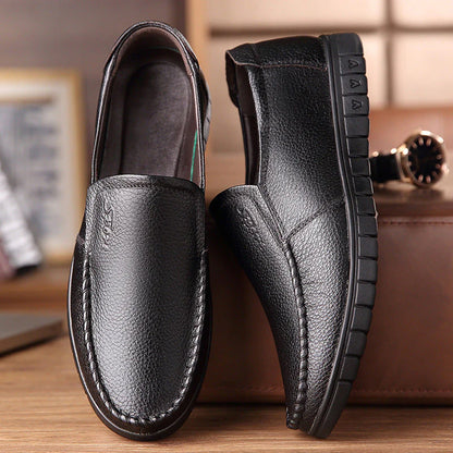 StepFlex Elegance – Zapato Ortopédico De Cuero Con Suela Blanda