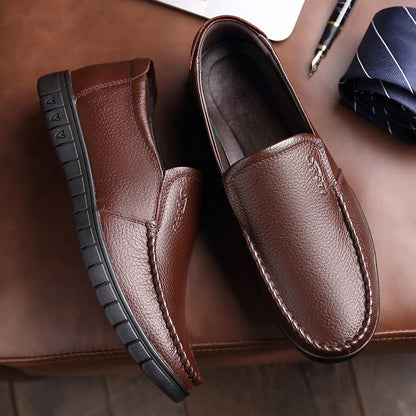 StepFlex Elegance – Zapato Ortopédico De Cuero Con Suela Blanda