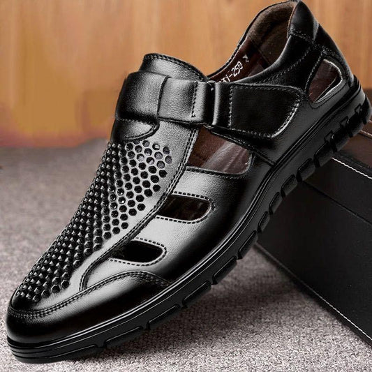 Sandalias Ortopédicas De Cuero De Cocodrilo