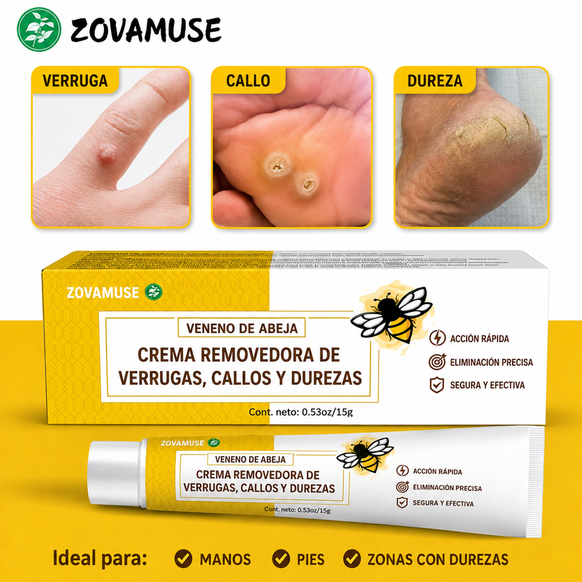 Crema Removedora De Callos Y Durezas Con Veneno De Abeja