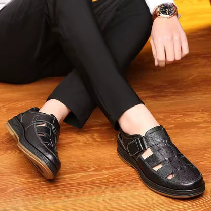 ClassicStep - Sandalias De Cuero Premium Para Hombres  👞