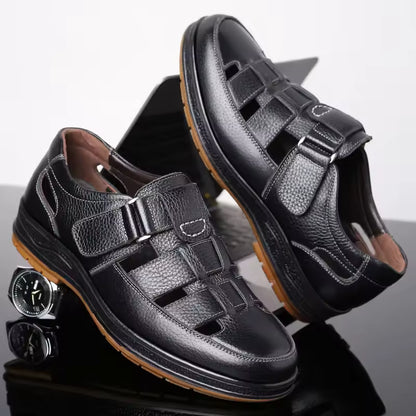 ClassicStep - Sandalias De Cuero Premium Para Hombres  👞