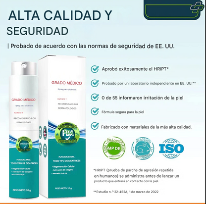 DermaRenew™ – Spray Avanzado para la Eliminación de Cicatrices