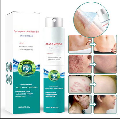 DermaRenew™ – Spray Avanzado para la Eliminación de Cicatrices