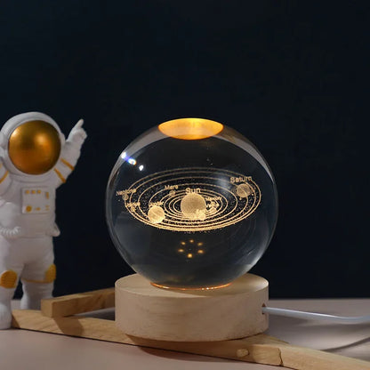 ✨ Lamparas Galácticas De Cristal - Galaxy Crystal Ball 🌌