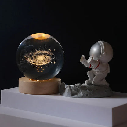 ✨ Lamparas Galácticas De Cristal - Galaxy Crystal Ball 🌌