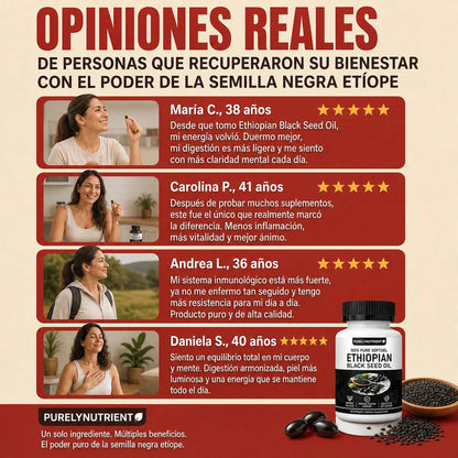 Ethiopian Black Seed Oil™ - Fórmula Concentrada De Nigella Sativa