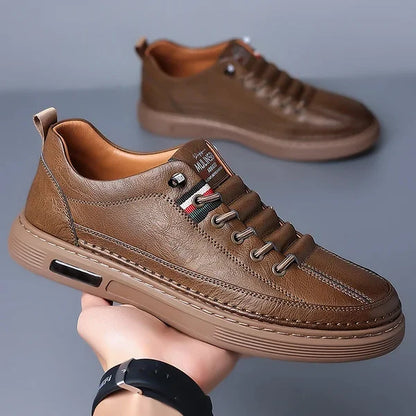 FADED® Tenis Casual de Cuero Genuino