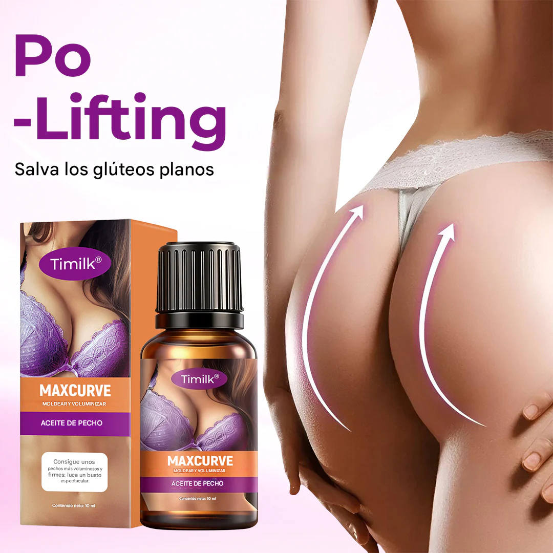 Aceite para el busto MaxCurve para dar forma y aumentar el volumen