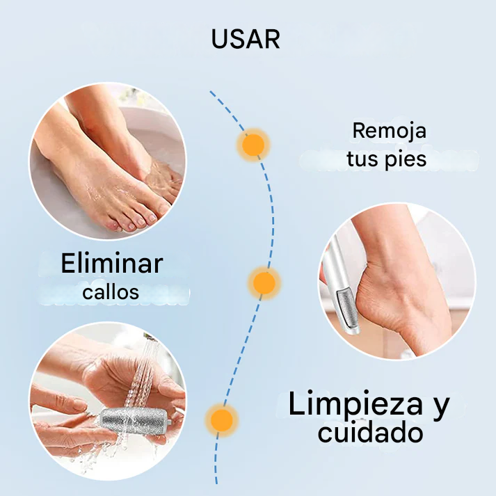 SilkyStep™ – Removedor Eléctrico de Callos Profesional