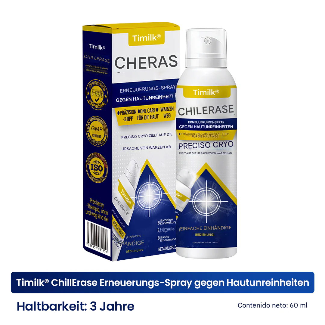 Spray renovador Timilk® ChillErase para imperfecciones