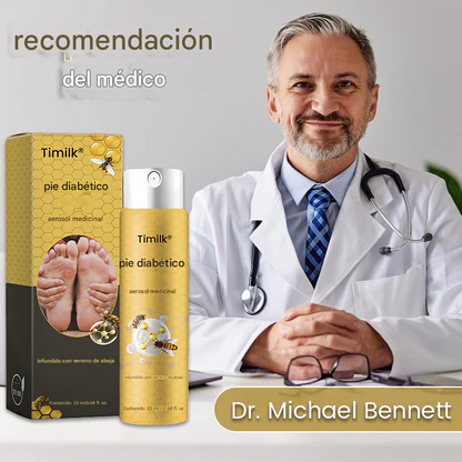 PROMO 2X1  🔥 Timilk® Spray curativo para pies diabéticos - Contiene veneno de abeja