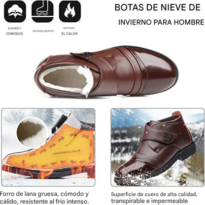 Botas De Nieve Cálidas Con forro de piel sintética