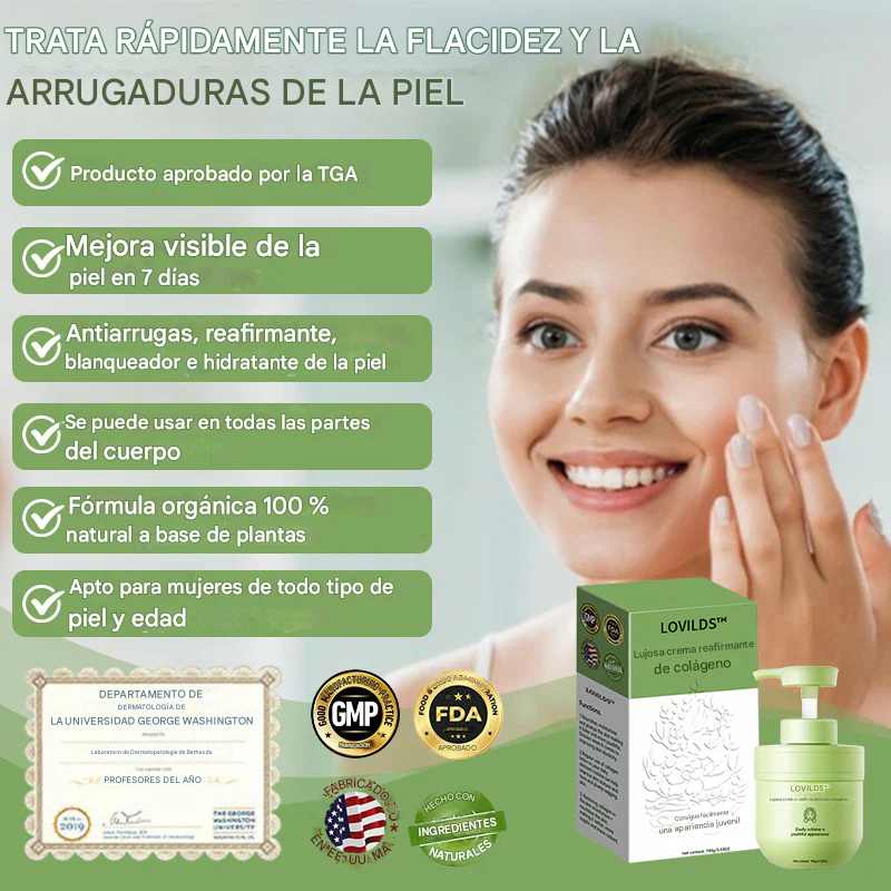 LOVILDS™𝐋𝐮𝐱𝐮𝐫𝐢𝐨𝐮𝐬 - Crema Reafirmante de Colágeno