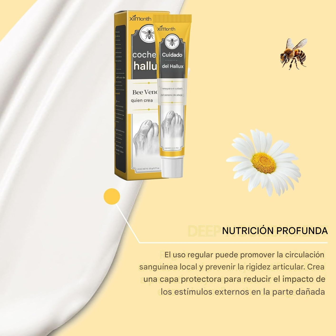 Bee - Crema Para El Alivio De Las Articulaciones Con Veneno De Abeja