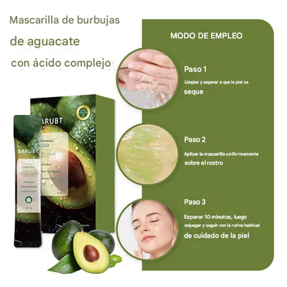 Mascarilla Facial De Burbujas De Aguacate - BARUBT