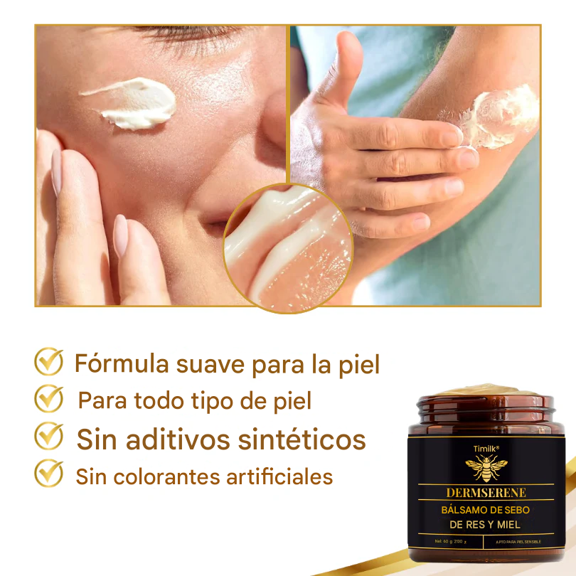 Dermserene - Bálsamo de miel y sebo de res