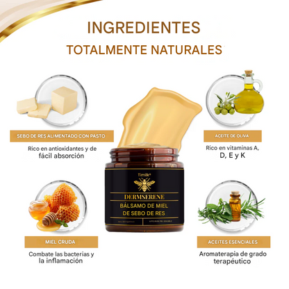 Dermserene - Bálsamo de miel y sebo de res