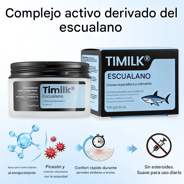 Crema reparadora y calmante con escualano