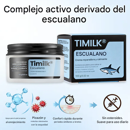 Crema reparadora y calmante con escualano